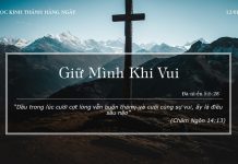 Giữ Mình Khi Vui – 12/1/2022