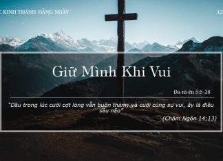 Giữ Mình Khi Vui – 12/1/2022