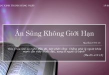 Ân Sủng Không Giới Hạn – 15/1/2022