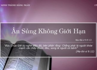 Ân Sủng Không Giới Hạn – 15/1/2022