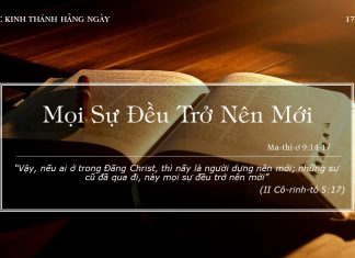 Mọi Sự Đều Trở Nên Mới – 17/1/2022