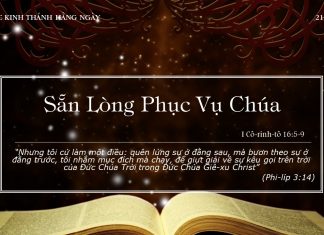 Sẵn Lòng Phục Vụ Chúa – 21/1/2022
