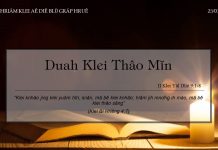 Duah Klei Thâo Mĭn – 25/1/2022