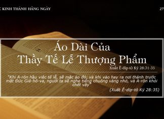 Áo Dài Của Thầy Tế Lễ Thượng Phẩm – 27/1/2022