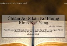 Čhiăm Ao Mkăn Kơ Phung Khua Ngă Yang – 28/1/2022