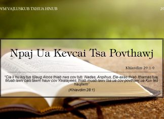 Npaj Ua Kevcai Tsa Povthawj – 29/1/2022