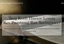 Tseg Koob Hmoov Lossis Kev Puastsuaj Rau Xeebntxwv? – 30/1/2022