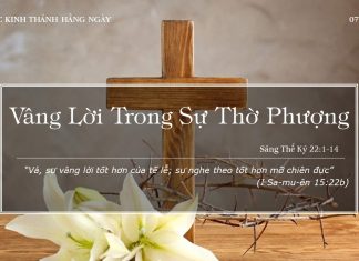 Vâng Lời trong Sự Thờ Phượng – 7/1/2022