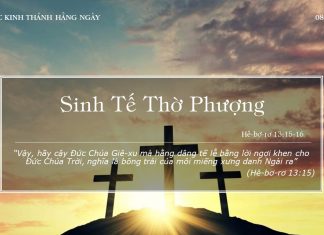 Sinh Tế Thờ Phượng – 8/1/2022