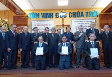 Tiền Giang: Lễ Tấn Phong 3 Mục Sư Khu Vực III