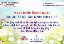 Klei Hdĭp Êbeh Dlai – 2/2/2022