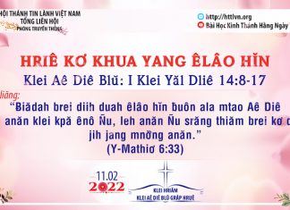 Hriê Kơ Khua Yang Êlâo Hĭn – 11/2/2022