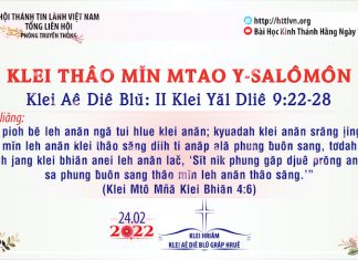 Klei Thâo Mĭn Mtao Y‑Salômôn – 24/2/2022