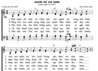 Bài hát: Người Nữ Tin Kính Chúa