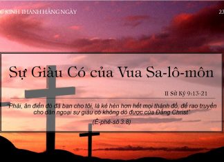 Sự Giàu Có của Vua Sa-lô-môn – 23/2/2022