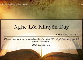 Nghe Lời Khuyên Dạy – 27/2/2022