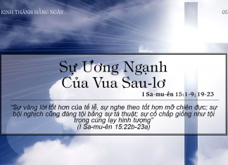 Sự Ương Ngạnh Của Vua Sau-lơ – 5/3/2022