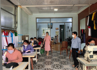 HTTL Cẩm Long, Quảng Nam: Điểm May Tình Thương – Việc Làm Cho Con Cái Chúa Trong Mùa Dịch