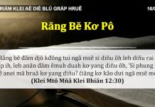 Răng Bĕ Kơ Pô – 16/3/2022