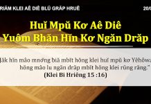 Huĭ Mpŭ Kơ Aê Diê Yuôm Bhăn Hĭn Kơ Ngăn Drăp – 20/3/2022