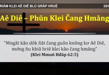 Aê Diê – Phŭn Klei Čang Hmăng – 25/3/2022