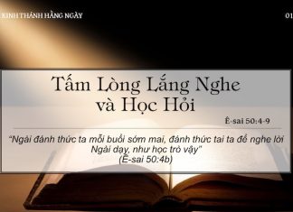 Tấm Lòng Lắng Nghe và Học Hỏi – 1/4/2022