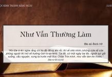 Như Vẫn Thường Làm – 11/3/2022