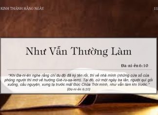 Như Vẫn Thường Làm – 11/3/2022