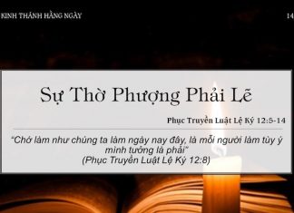 Sự Thờ Phượng Phải Lẽ – 14/3/2022