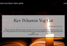 Kev Pehawm Yog Cai – 14/3/2022