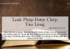 Luật Pháp Được Chép Vào Lòng – 22/3/2022
