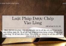 Luật Pháp Được Chép Vào Lòng – 22/3/2022