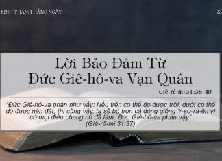 Lời Bảo Đảm Từ Đức Giê-hô-va Vạn Quân – 23/3/2022
