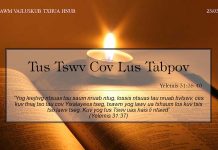 Tus Tswv Cov Lus Tabpov – 23/3/2022