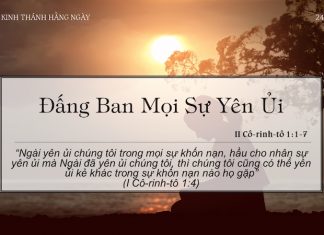 Đấng Ban Mọi Sự Yên Ủi – 24/3/2022