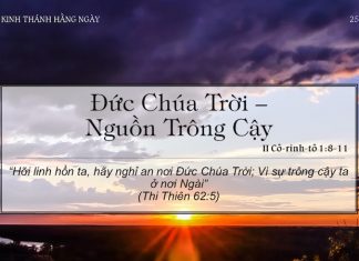 Đức Chúa Trời – Nguồn Trông Cậy – 25/3/2022