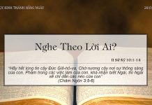 Nghe Theo Lời Ai? – 28/3/2022