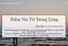 Niềm Vui Từ Trong Lòng – 13/3/2022