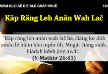 Kăp Răng leh anăn Wah Lač – 13/4/2022