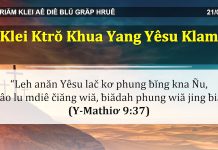 Klei Ktrŏ Khua Yang Yêsu Klam – 21/4/2022
