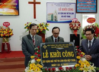 Phú Yên: HTTL Hòa Hiệp Trung Khởi Công Xây Dựng Nhà Thờ