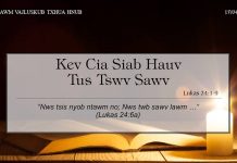 Kev Cia Siab Hauv Tus Tswv Sawv – 17/4/2022