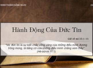 Hành Động Của Đức Tin – 22/4/2022