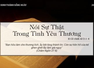 Nói Sự Thật Trong Tình Yêu Thương – 26/4/2022
