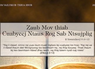 Zaub Mov thiab Cuabyeej Ntaus Rog Sab Ntsujplig – 28/4/2022