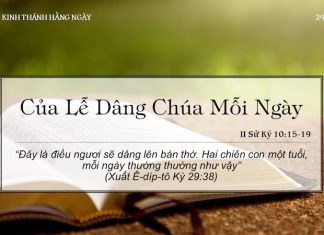 Của Lễ Dâng Chúa Mỗi Ngày – 29/4/2022