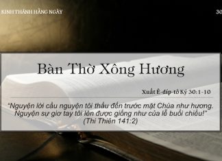 Bàn Thờ Xông Hương – 30/4/2022