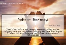 Vajtswv Tsevneeg – 1/6/2022