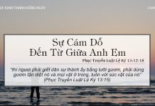 Sự Cám Dỗ Đến Từ Giữa Anh Em – 13/5/2022
