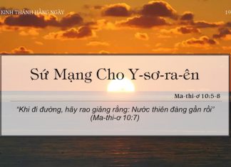 Sứ Mạng Cho Y-sơ-ra-ên – 19/5/2022